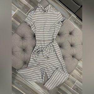BeBop Jumpsuit - Size Small - Blue Plaid